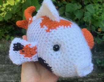 Modello all'uncinetto per pesce koi
