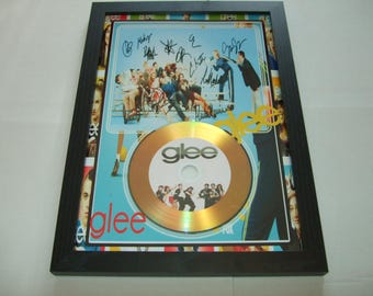 glee  signed  photo mount