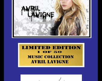 Avril Lavigne Signed Mount - Etsy