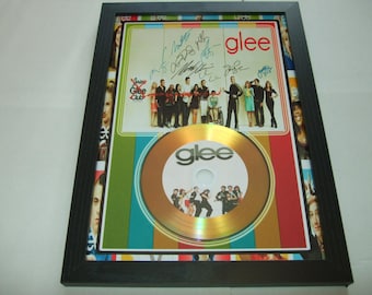 glee  signed  photo mount