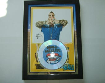 mac miller signed  photo mount