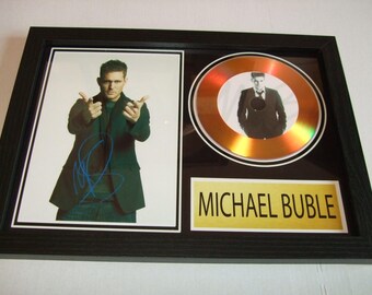 Michael Buble signierte Fotopassepartout