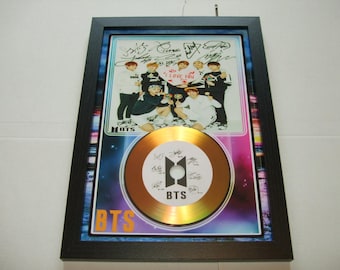 bts  signed  photo mount