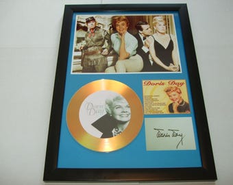 doris day    signed  photo mount
