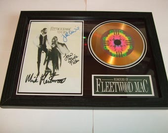 fleetwood mac signed  photo mount
