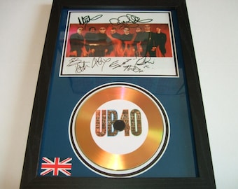ub40   signed  photo mount