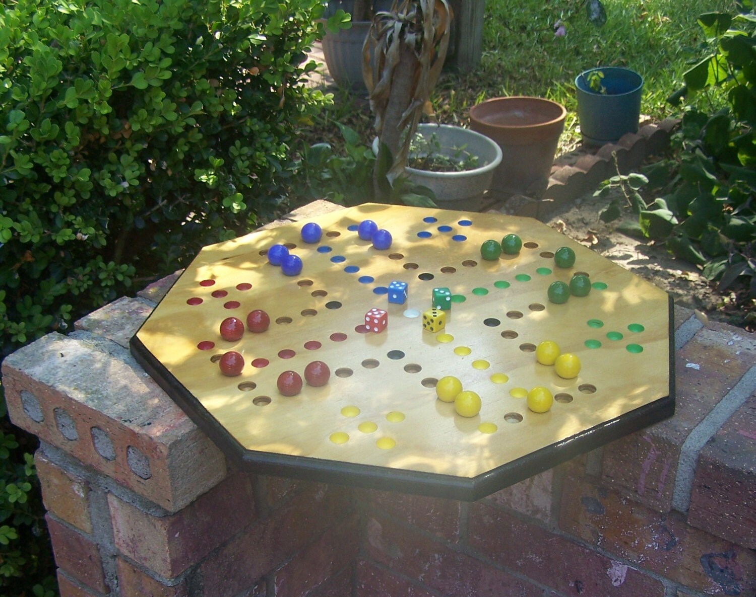 Aggravation game w large marbles and dice Etsy