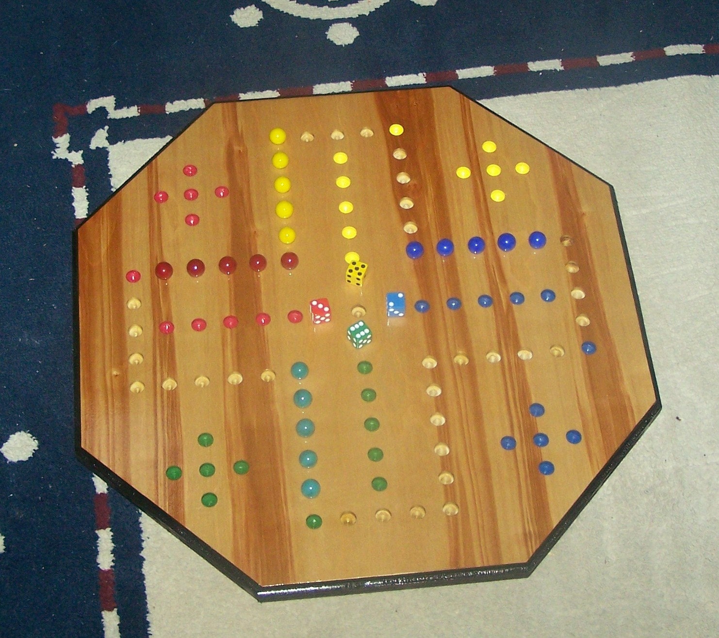 Aggravation game 4 player 5 marbles in play Etsy