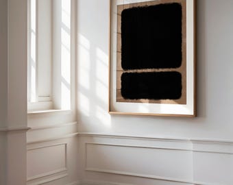 Vintage Abstract Printable Wall Decor, Brown Textural Painting Print, Earth Tone Gallery Wall Art, Moody Brown Abstract Art DIGITAL DOWNLOAD