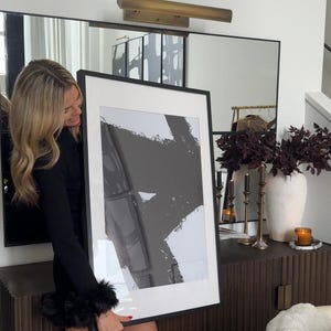 Printable Art: Set of 6 Gallery Wall Art, Black and White Abstract Wall ...