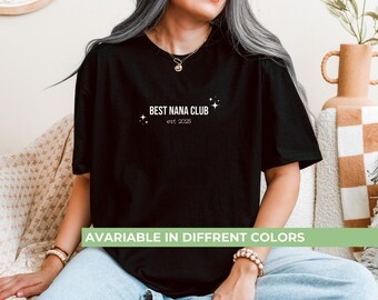 Camiseta personalizada del Club de las Mejores Abuelas, Regalo personalizado para abuelas