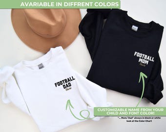 Suéter personalizado para mamá/papá de fútbol: nombre personalizable