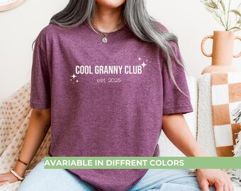 Camiseta personalizada del club de la abuela genial, camiseta de regalo para la abuela, regalo del día de la madre, camiseta de mamá, regalo para la abuela, camiseta linda de la abuela, abuela genial