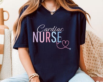 Camiseta de enfermera cardíaca, regalo para la futura enfermera