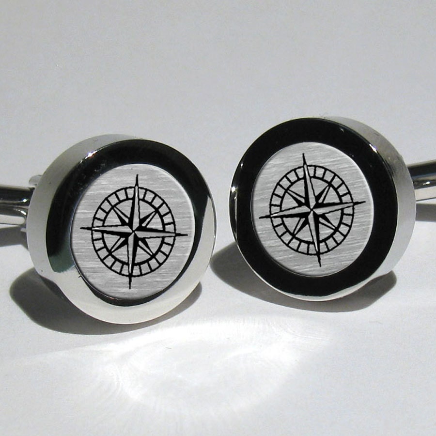  Compass Runes Men's Cufflinks Silver Color Glass Cabochon Shirt  Suit Cuff Links Husband Gift (Metal Color : Style 1) : Clothing, Shoes &  Jewelry