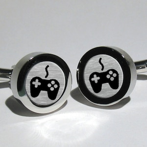 Video Game Cufflinks,Joy Stick cufflinks,Geek Gift for men,Game cufflinks,Grooms Gift,Valentines Gift,Nerd gift for men,Geek gift idea image 1