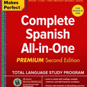 Complete Spanish All-In-One 2nd Edition - Learn Spanish Grammar, Vocabulary, and Conversation for Beginners and Intermediate Learners| PDF