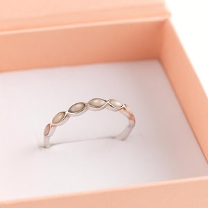 Breastmilk Eternity Ring | Breastmilk Keepsake Ring | Sterling Silver Breastmilk Jewellery | Mother’s Milk Ring | New Mum Gift image 2