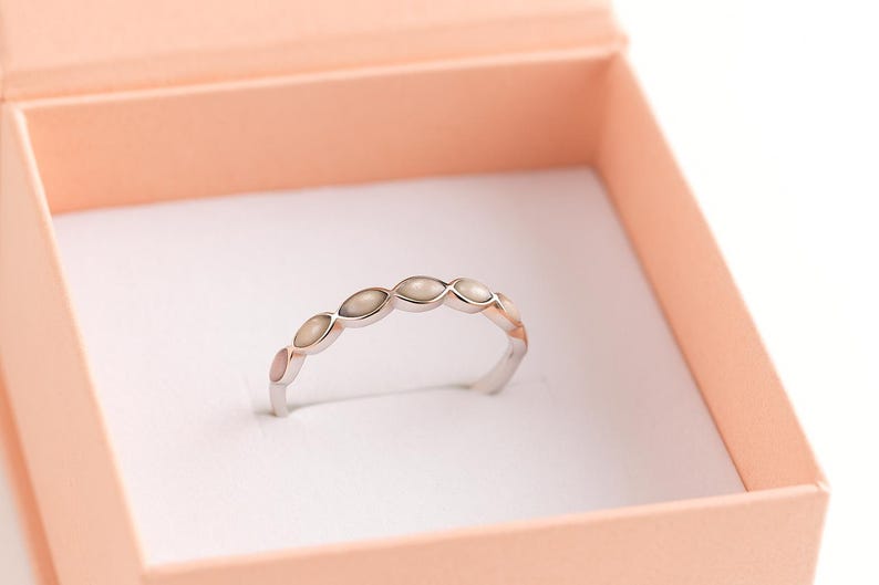 Breastmilk Eternity Ring | Breastmilk Keepsake Ring | Sterling Silver Breastmilk Jewellery | Mother’s Milk Ring | New Mum Gift image 2