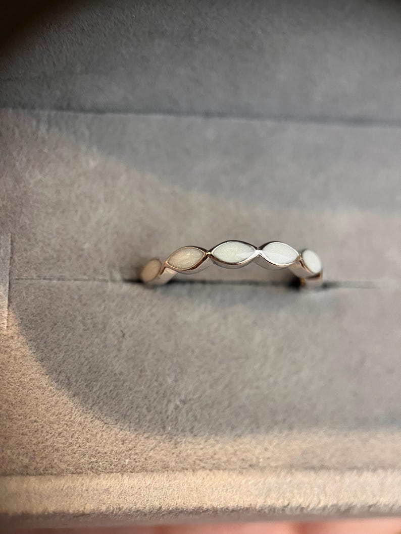Breastmilk Eternity Ring | Breastmilk Keepsake Ring | Sterling Silver Breastmilk Jewellery | Mother’s Milk Ring | New Mum Gift image 4