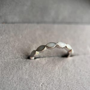 Breastmilk Eternity Ring | Breastmilk Keepsake Ring | Sterling Silver Breastmilk Jewellery | Mother’s Milk Ring | New Mum Gift image 6