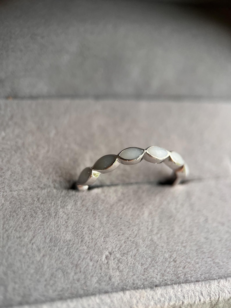 Breastmilk Eternity Ring | Breastmilk Keepsake Ring | Sterling Silver Breastmilk Jewellery | Mother’s Milk Ring | New Mum Gift image 6
