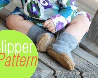 Booties Pattern for Babies, Tutorial PDF, Instant Download, by Wooly Baby, Baby sizes 0-12, 6-18, 12-24 months