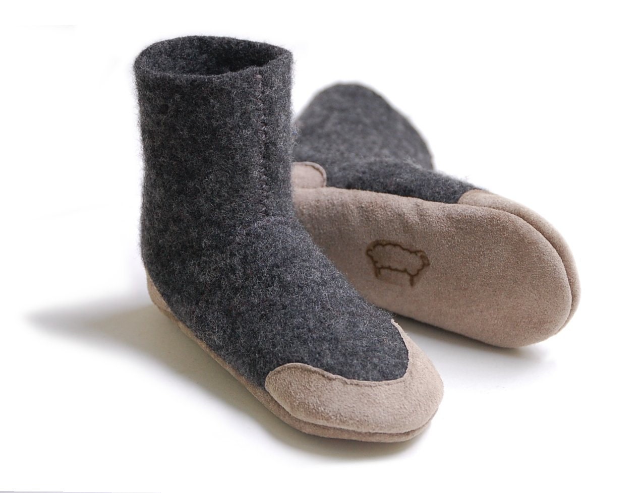 SALE Mens Wool Slipper Socks Eco Friendly men size 11.5 Etsy