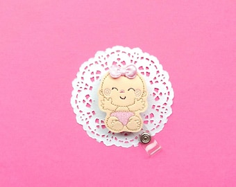Baby Nursery Badge Reel, Labor and Delivery Nurse Reels, OBGYN Doctor, NICU ID Badges, Name Tag Holder, Midwife Maternity Clip, L&D Nurses
