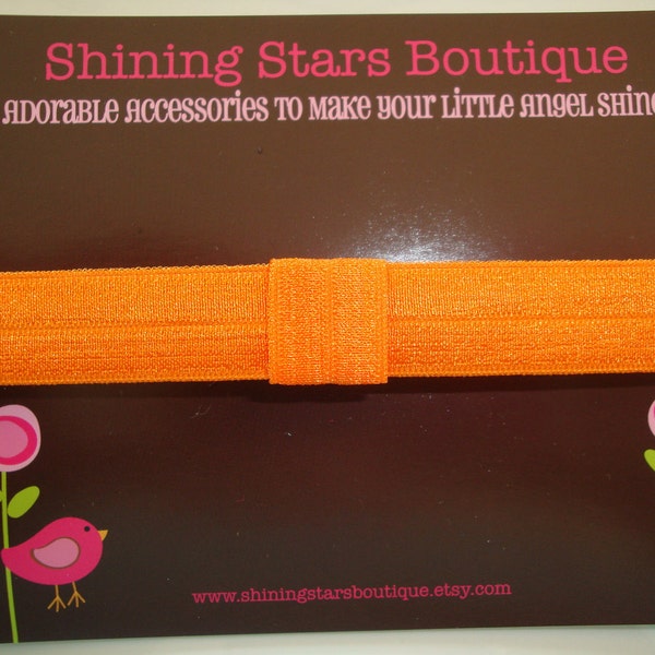Baby Headband - Orange Interchangeable Elastic Headband For Girls