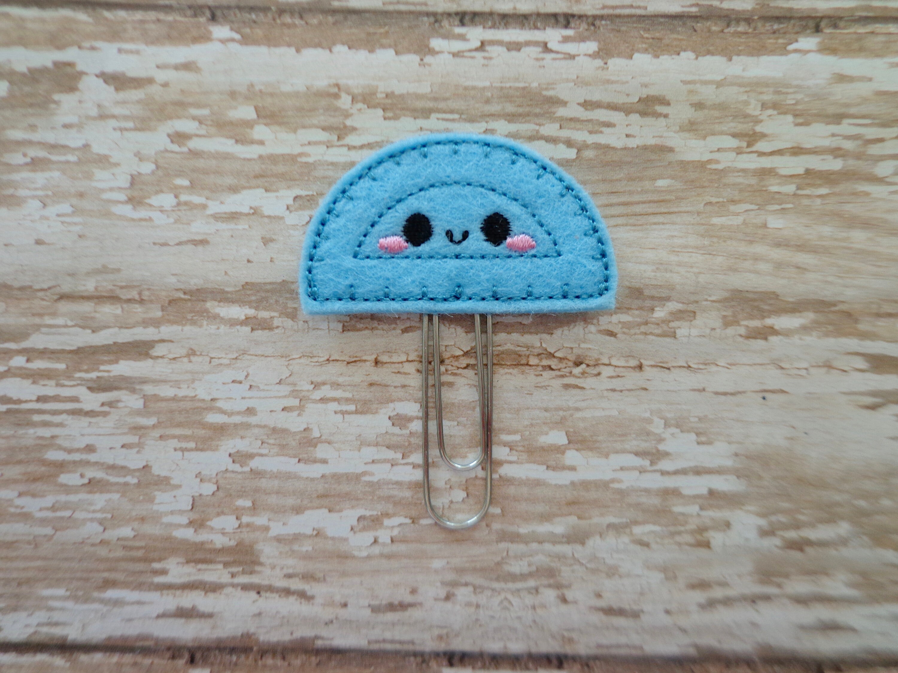 school paper clips kawaii protractor ruler felt paper clip