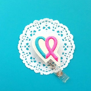 Infant Loss Awareness Badge Reel, Glitter Badge Holder, Awareness ID Holder,  ID Badge Holder, Nurse Badge Reel , Interchangeable Badge Reel