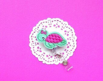 Turtle Badge Reel, Turtle ID Holder, Turtle ID Badge, Glitter Badge Reel, ID Badge Holder, Peds Badge, Nurse Badge, Interchangeable Badge