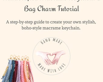 Macrame Keychain PDF Pattern: Beginner-Friendly DIY Tutorial (Digital Download)