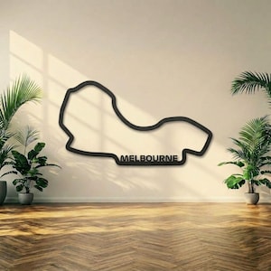 Melbourne F1 Circuit 3D Print STL File - Albert Park Track Wall Art - Formula 1 Digital Model for 3D Printer - Australian GP Decor