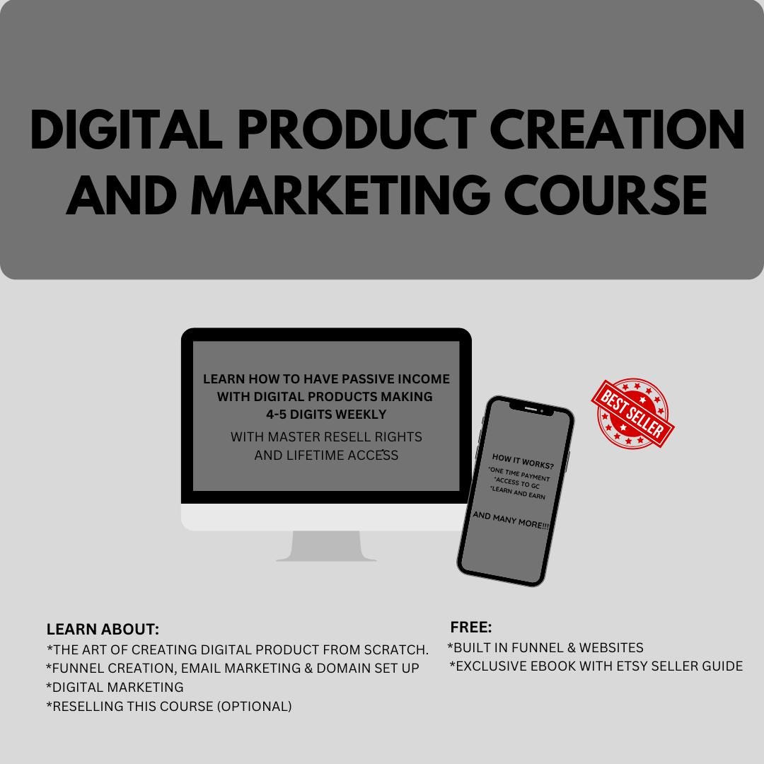 DIGITAL PRODUCT CREATION and Marketing Course (with Master Resell ...