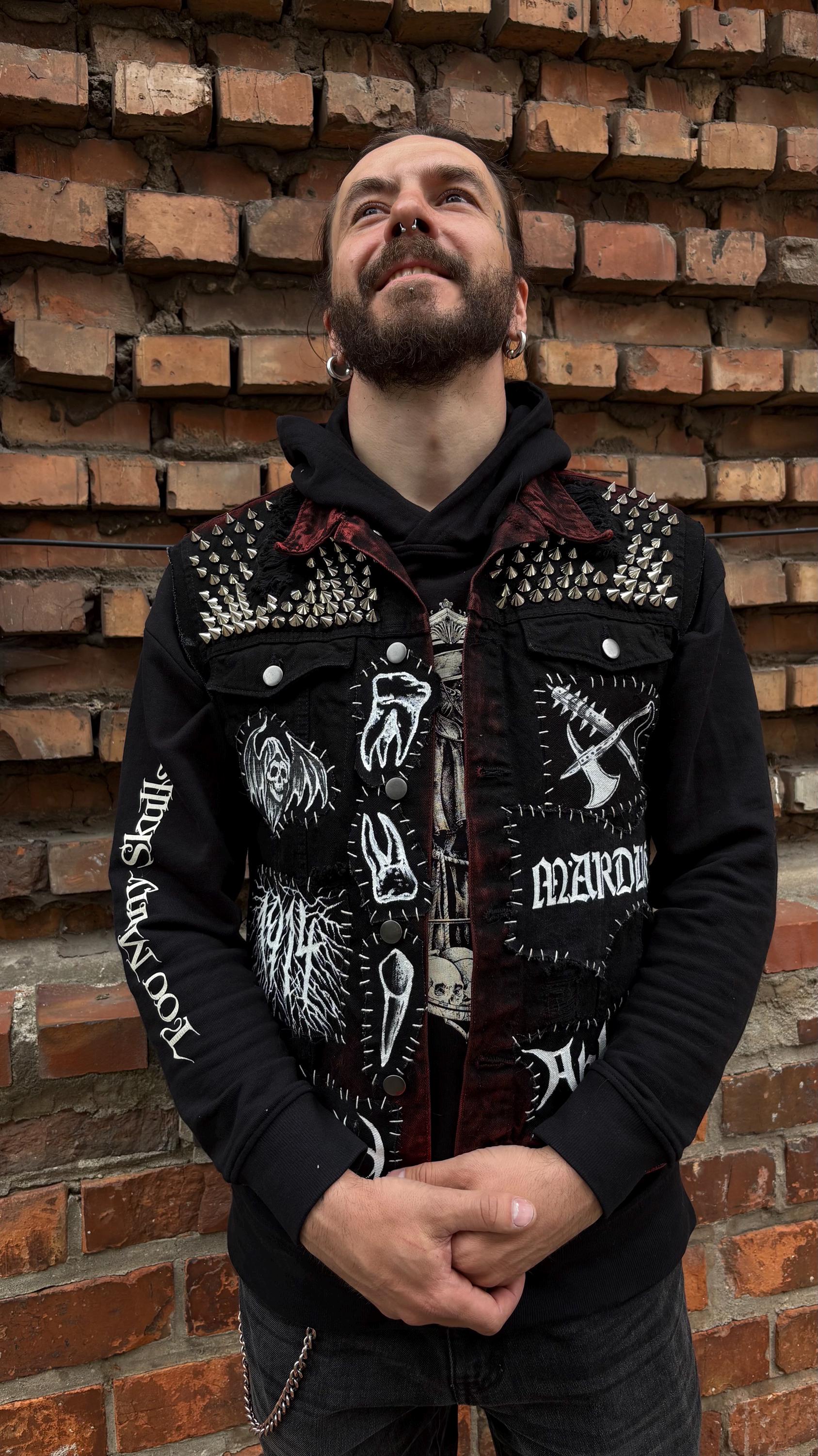 ブラックメタル　バトルジャケット カスタムバトルジャケット/ブラックメタル バソリー、イモータル