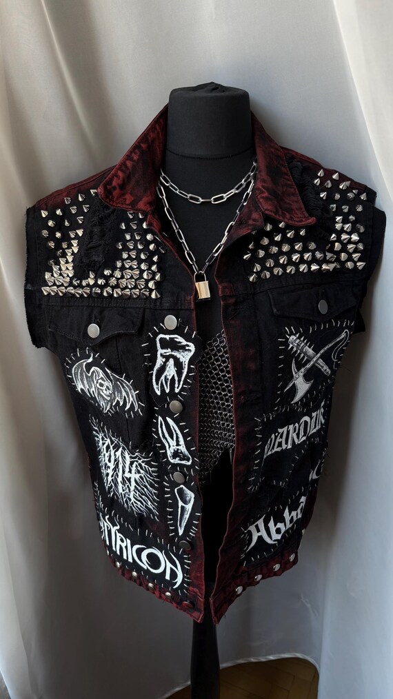 ブラックメタル　バトルジャケット カスタムバトルジャケット/ブラックメタル バソリー、イモータル