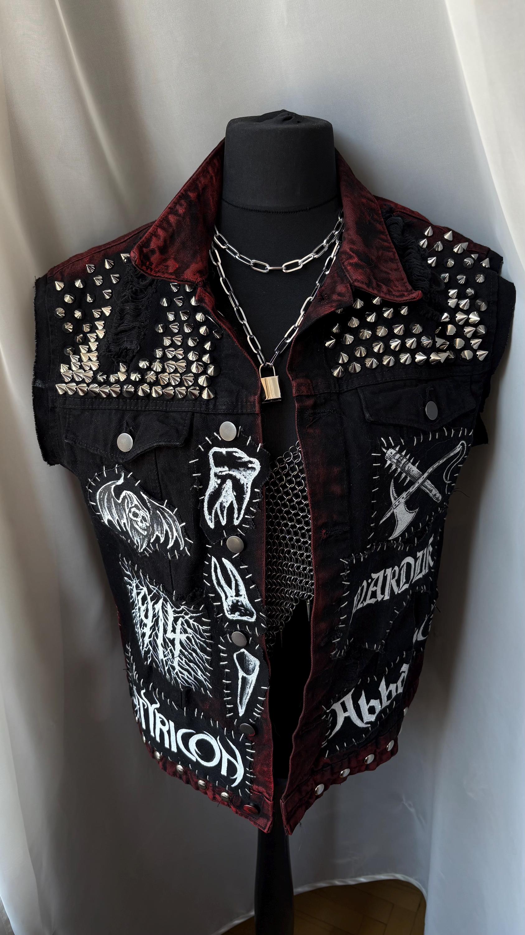 カスタムバトルジャケット/ブラックメタル バソリー、イモータル