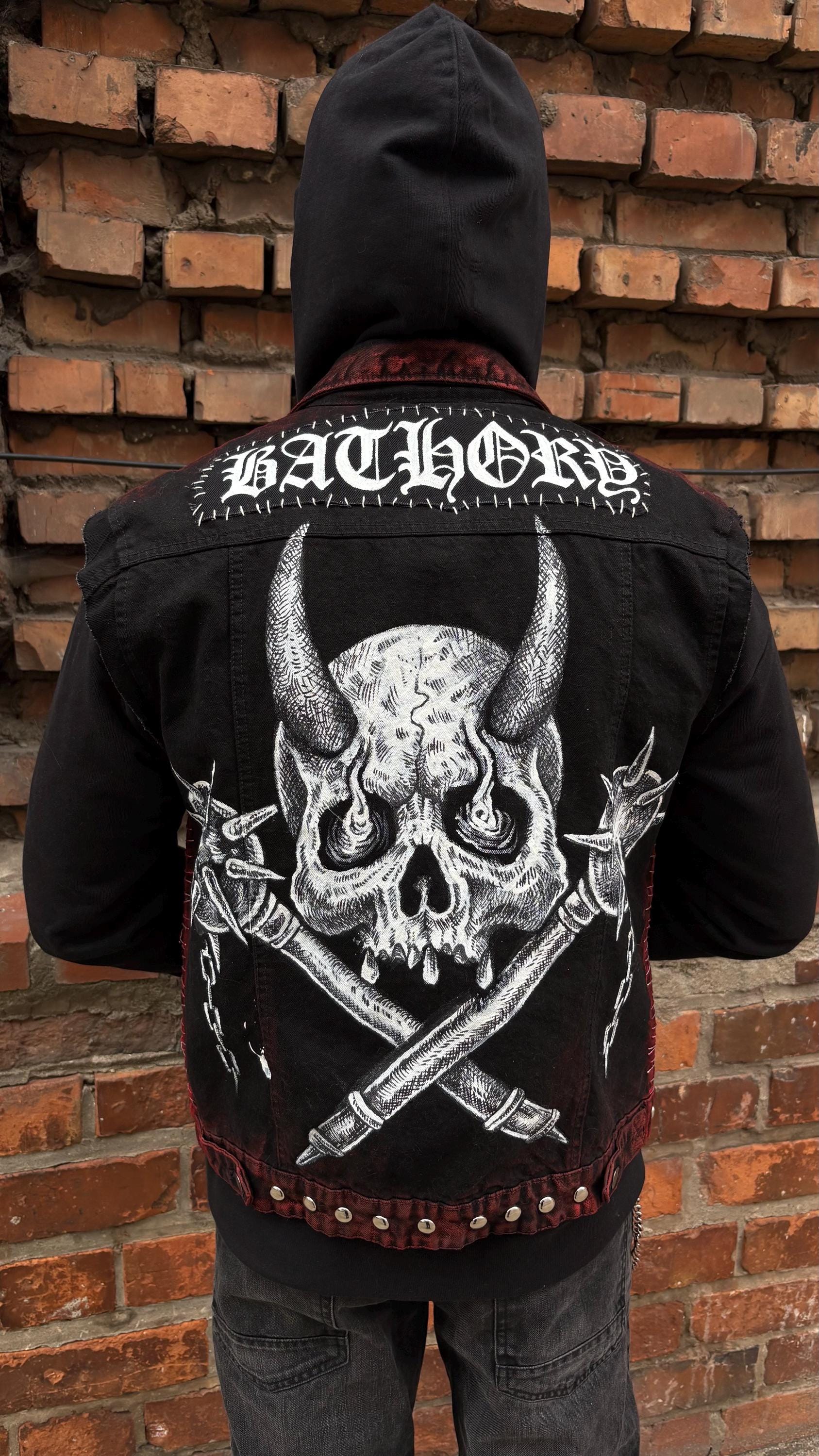 カスタムバトルジャケット/ブラックメタル バソリー、イモータル