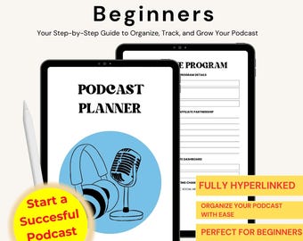 Ultimate Podcast Planning Guide for Beginners | Season  Episode Planner, Niche and  Branding Organizer | Digital PDF for Goodnotes  PDF Apps
