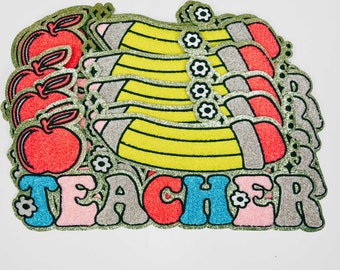 11"  Teacher - Multicolor Chenille Patch