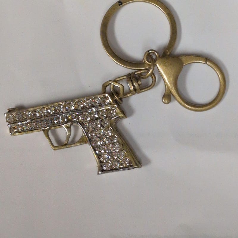 Handgun Keychain - Etsy