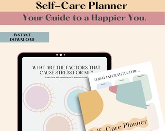Self-Care Planner, Printable Mindfulness Workbook, ADHD Planner, ADHD Journal, Self-Love Journal, Mental Health Worksheet, Self Care Journal