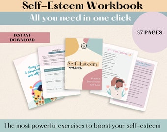 Self esteem worksheets, therapy worksheets, therapy resources, confidence worksheets, social psychology, self worth worksheet, mental health