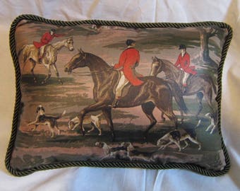 Fox hunt fabric | Etsy