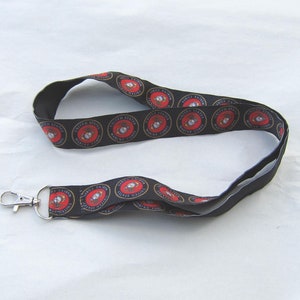 Military United States MARINE CORPS Handmade Grosgrain & Satin Ribbon Lanyard/Keychain/Badge Holder