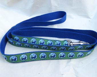 Dog Leash WELSH CORGI Silhouette Dog Breed 5 foot Leash Nylon/Ribbon Dog Lead Handmade...choose webbing color