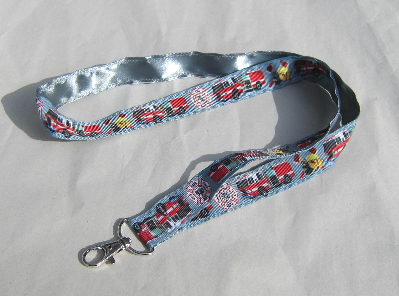Occupation FIREMAN Fire Department Handmade Grosgrain & Satin Ribbon ...