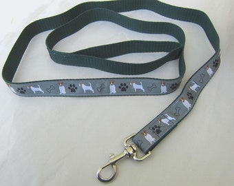 Dog Leash JACK RUSSELL TERRIER Dog Breed Leash 5 foot Nylon Propylene Dog Lead Handmade...choose leash color